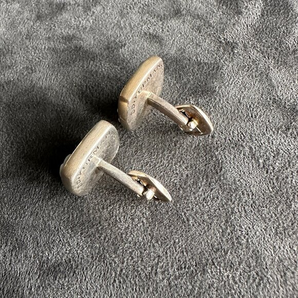 David Yurman Waves Cufflinks w/ Carved White Agate - RARE - Picture 13 of 14